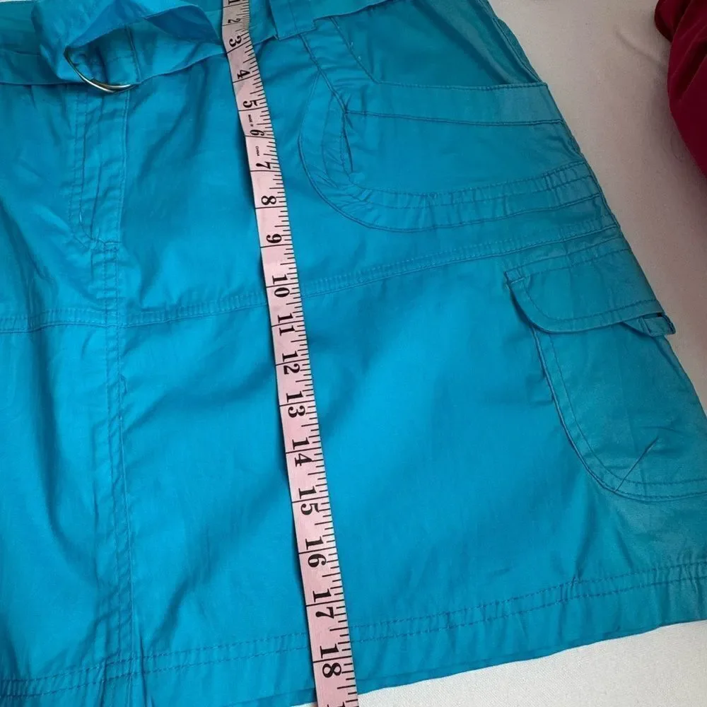 Blue‎ Mini Skirt with Belt - Picture 8 of 9